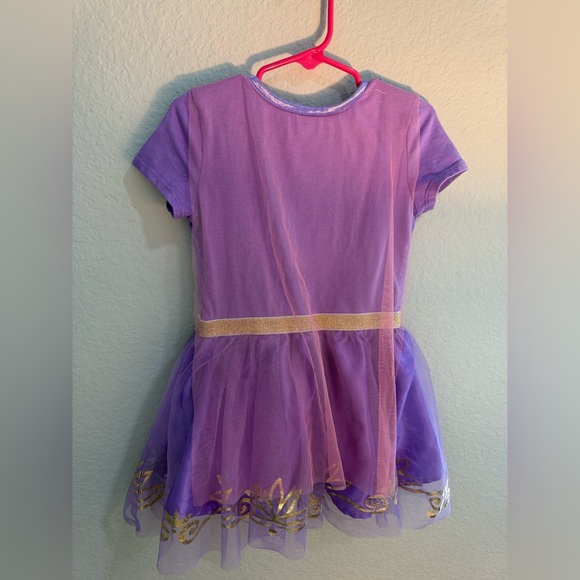 Disney Princess Rapunzel Toddler Girls Tulle Dress Size 4T - Picture 3 of 6